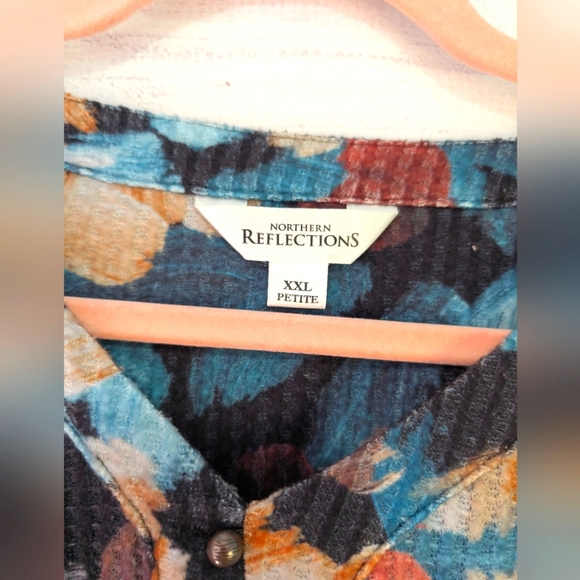 EUC Northern Reflections BEAUTIFUL 🤩 long sleeve waffle knit Size XXL - Picture 3 of 5